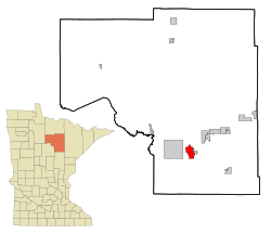 Itasca County Minnesota Incorporated and Unincorporated areas Grand Rapids Highlighted